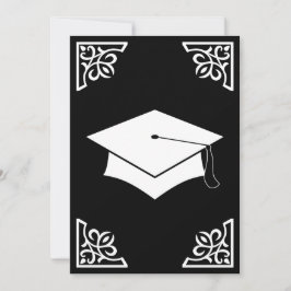 hoch entwickelte Abschlusskappenmitteilung Einladung