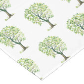 Hoch entwickelte Aquarellbaum Upsherin Upshernish Kurzer Tischläufer (Ecke)