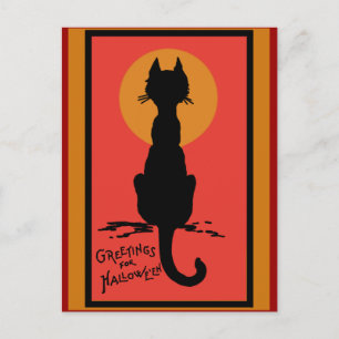 Hoch entwickelte Black Cat Halloween Karten