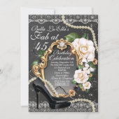 Hoch entwickelte elegante Party Einladungen (Vorderseite)