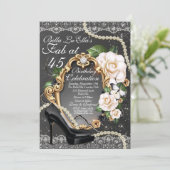 Hoch entwickelte elegante Party Einladungen (Stehend Vorderseite)