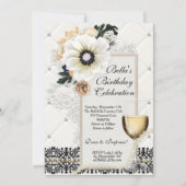 Hoch entwickelte elegante Party Einladungen (Vorderseite)