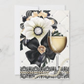 Hoch entwickelte elegante Party Einladungen (Rückseite)