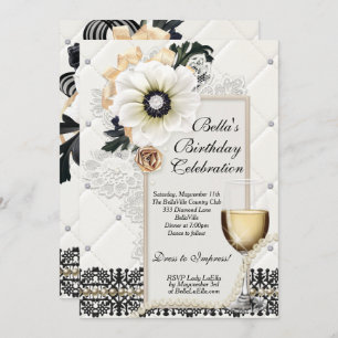 Hoch entwickelte elegante Party Einladungen