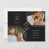 Hoch entwickelte Hochzeitsinitialen im Blüh (Vorderseite)