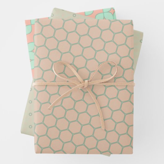 Hoch entwickelte Hues Wrapping Paper Flat Sheet Se Geschenkpapier Set (Beispiel)