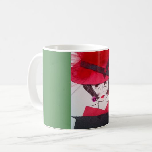 Hoch entwickelte Lady-Tasse Kaffeetasse (Vorderseite Links)