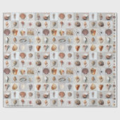 Hoch entwickelte Muscheln Geschenkpapier (Flach)