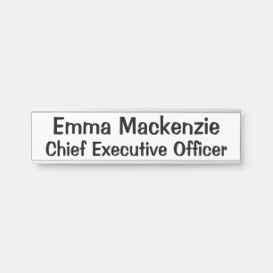 Hoch entwickelte Namensplatte für die Hecktür Türschild