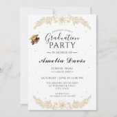 Hoch entwickelte Script-Abschluss-Feier laden ein Einladung (Vorderseite)