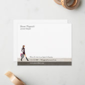 Hoch entwickelte Shopper-Notecard Mitteilungskarte (Vorderseite/Rückseite Beispiel)