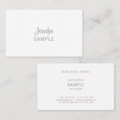 Hoch entwickelte Sleek Modern Einzigartig Trendy S Visitenkarte (Vorne/Hinten)