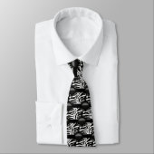 Hoch entwickelte Zebra Print-Monogramm Krawatte (Gebunden)