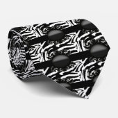 Hoch entwickelte Zebra Print-Monogramm Krawatte (Gerollt)