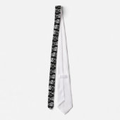 Hoch entwickelte Zebra Print-Monogramm Krawatte (Rückseite)
