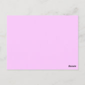 Hoch entwickelte Zebra Print-Monogramm Postkarte (Rückseite)