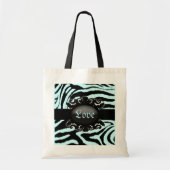 Hoch entwickelte Zebra Print-Monogramm Tragetasche (Vorne)