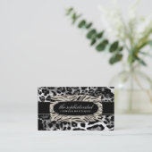 Hoch entwickelter Schwarz-Leopard des Visitenkarte (Stehend Vorderseite)