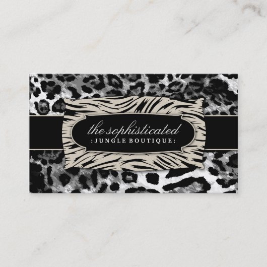 Hoch entwickelter Schwarz-Leopard des Visitenkarte (Vorderseite)