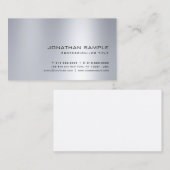 Hoch entwickelter silberner Blick-sauberes Visitenkarte (Vorne/Hinten)