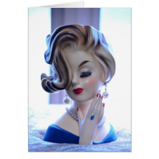 Hoch entwickeltes Haar Chic-Damen-Head Vase Woman