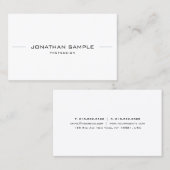 Hoch entwickeltes Minimalistisches modernes Visitenkarte (Vorne/Hinten)