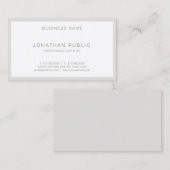 Hoch entwickeltes modernes Minimalistisches Visitenkarte (Vorne/Hinten)