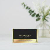 Hoch entwickeltes schlichtes berufliches modernes visitenkarte (Stehend Vorderseite)