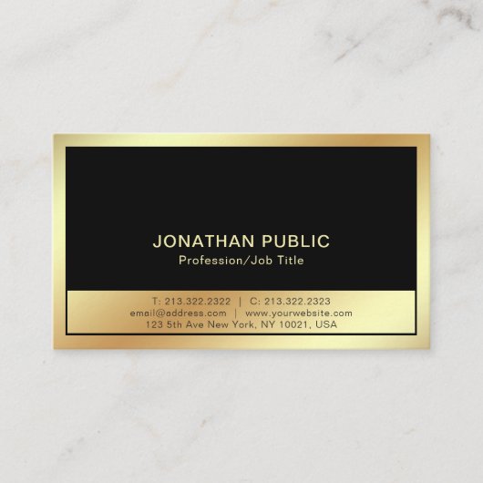 Hoch entwickeltes schlichtes berufliches modernes visitenkarte (Vorderseite)