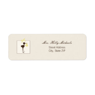 Hoch entwickeltes Storch-Gelb u. Brown-Babyparty