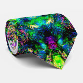 Hoch farbige Psychedelic Mandala Krawatte (Gerollt)