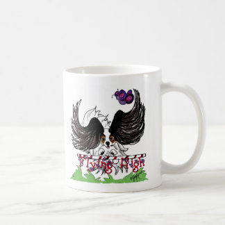 Hoch fliegen kaffeetasse