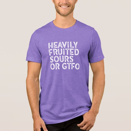 Hoch fruchtete Geräusche oder GTFO Tri-Blend Shirt (Vorderseite)