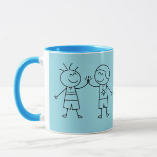 Hoch fünf Fauststoß Tasse