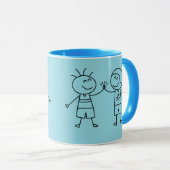 Hoch fünf Fauststoß Tasse (VorderseiteRechts)