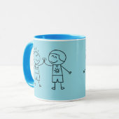 Hoch fünf Fauststoß Tasse (Vorderseite Links)
