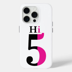 Hoch fünfrosa, modernes typografisches Design Case-Mate iPhone Hülle