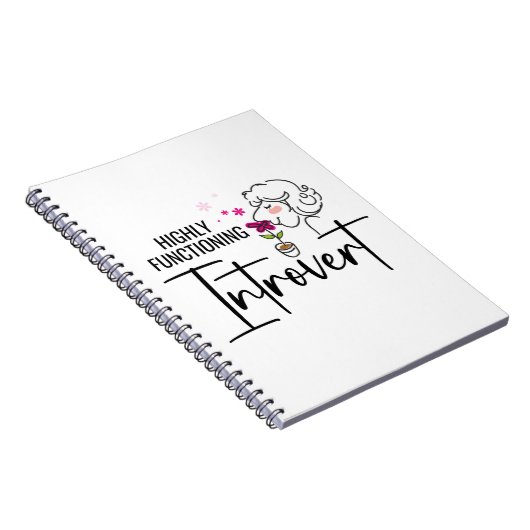 Hoch funktionierendes Introvert Spiral Foto Notebo Notizblock (Rechte Seite)