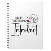 Hoch funktionierendes Introvert Spiral Foto Notebo Notizblock (Vorderseite)