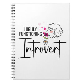 Hoch funktionierendes Introvert Spiral Foto Notebo Notizblock