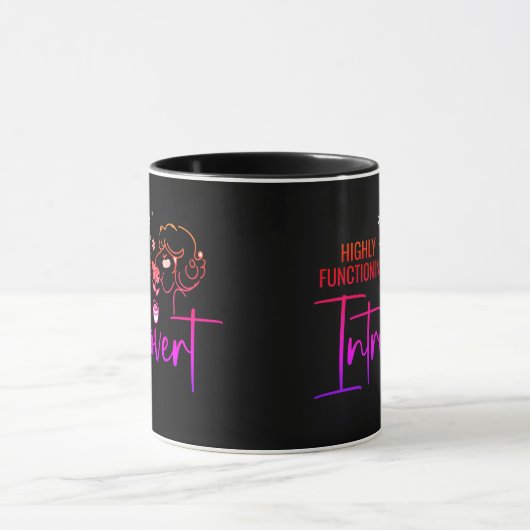 Hoch funktionierendes Introvert Tasse (Zentrum)