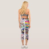 Hoch geschnitten capri leggings (Rückseite)
