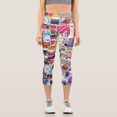 Hoch geschnitten capri leggings (Vorderseite)