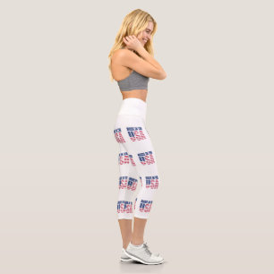 Hoch geschnittene Caprihose, hergestellt in den US Capri Leggings