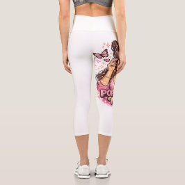 Hoch geschnittene Caprihosen Capri Leggings