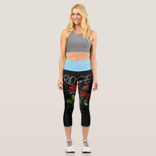 Hoch geschnittene Caprihosen für Damen – Komfortab Capri Leggings