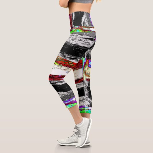 Hoch geschnittene Yoga-Capris – Reflection Layers Capri Leggings (Links)