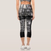 Hoch gewaiste Capris: Flattering Style. Capri Leggings (Rückseite)