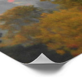 Hoch Gipfel Adirondacks Herbstgebirge Wald Poster (Ecke)