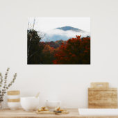 Hoch Gipfel Adirondacks Herbstgebirge Wald Poster (Küche)